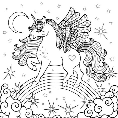Unicorn Printable Coloring Sheets