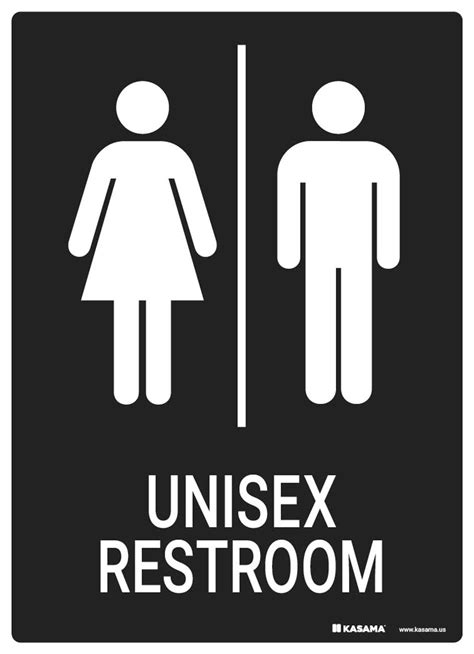 Unisex Restroom Signs Printable