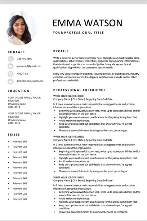 Upwork Resume Template