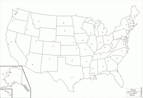 Us Map States Blank Printable