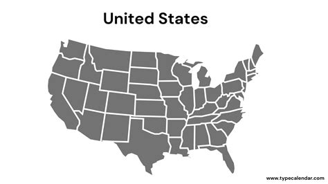 Us Map Template