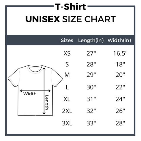 Us T Shirt Size Chart