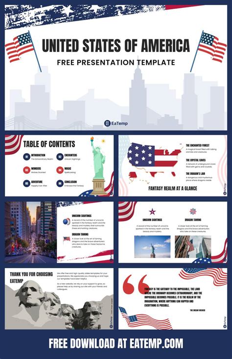 Usa Ppt Template