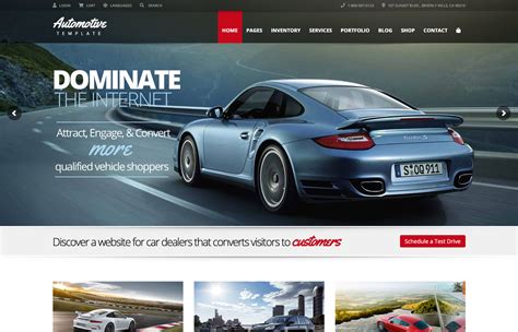 Used Car Dealer Website Template