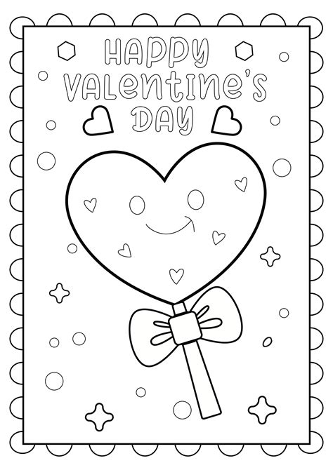 Valentine's Day Printable Color Sheets To And From
