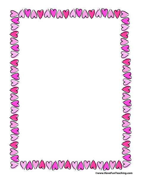 Valentine Borders Free Printable
