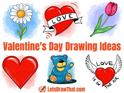 Valentine Day Drawing Ideas