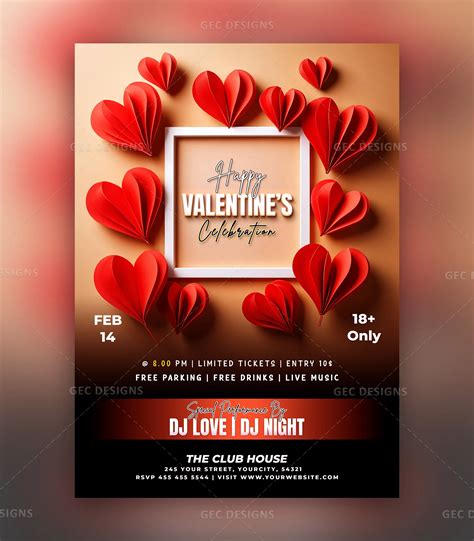 Valentine Flyer Template Free