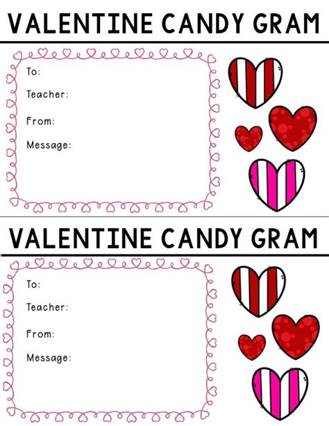 Valentine Gram Template