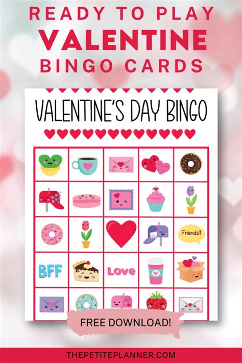Valentines Day Bingo Printable Free