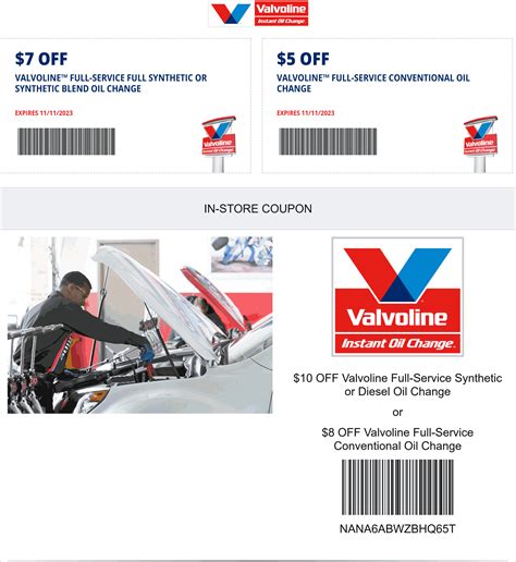 Valvoline Instant Oil Change Coupons Printable