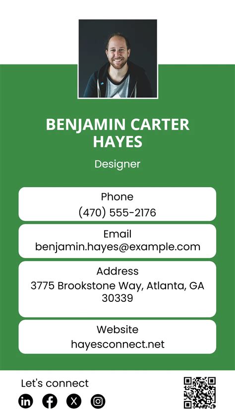 Vcard Template
