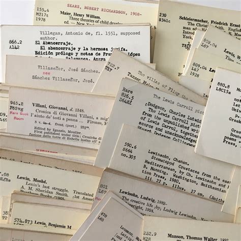 Vintage Library Card Catalogue