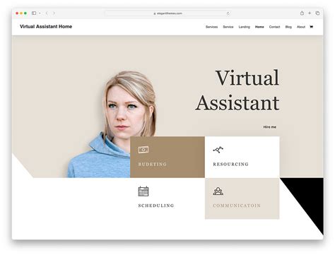 Virtual Assistant Website Template