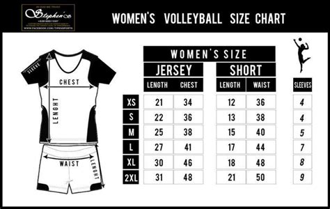 Volleyball Size Chart