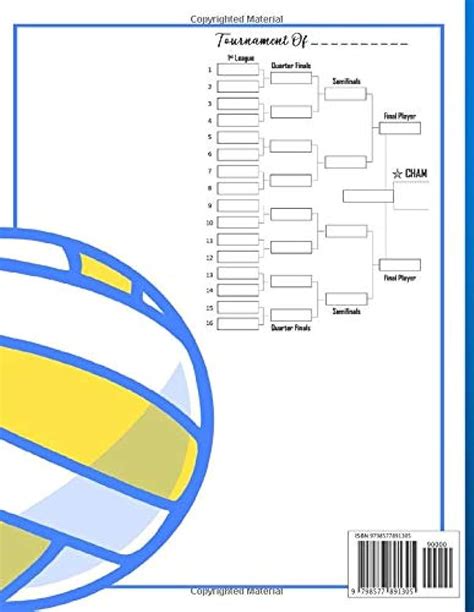 Volleyball Tournament Bracket Template