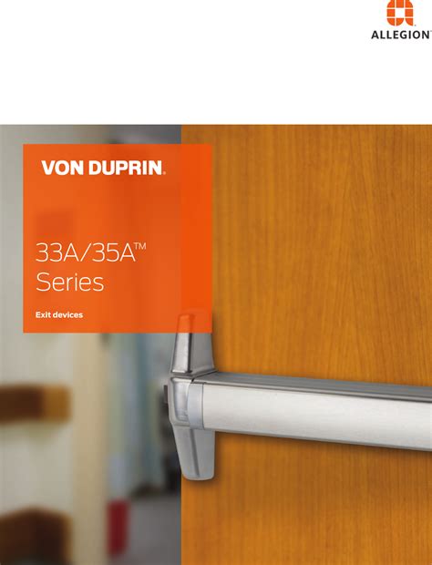 Von Duprin 33 Catalog