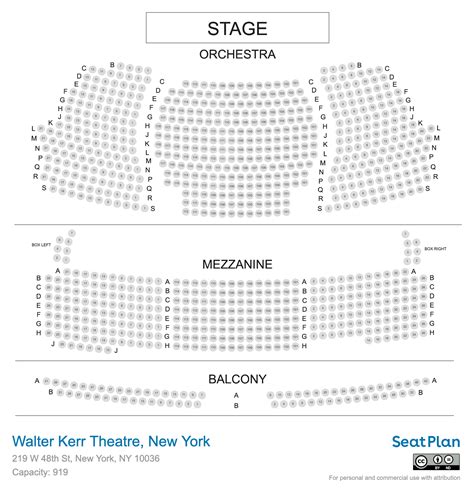 Walter Kerr Theatre Seating Chart