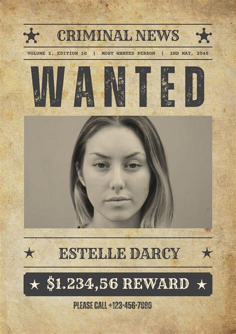 Wanted Poster Template Modern