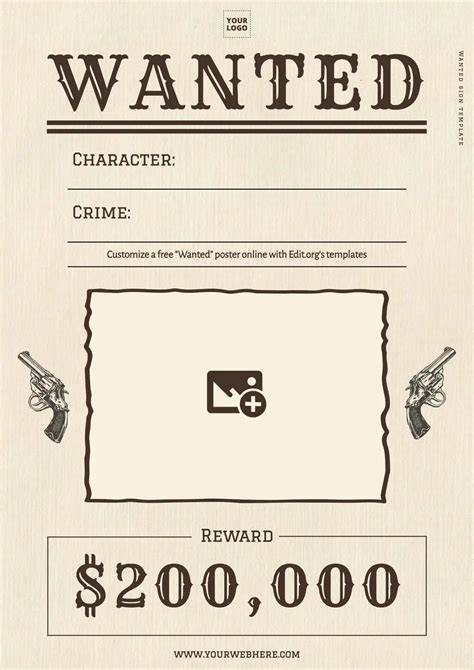 Wanted Sign Template Free