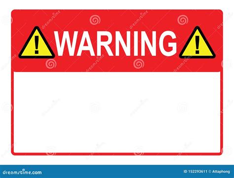 Warning Sign Template