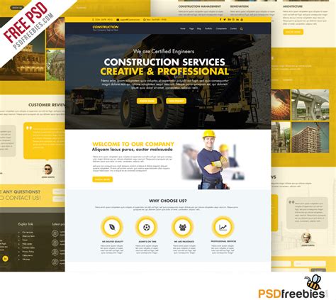 Website Templates For Construction Company