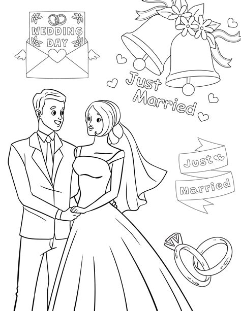 Wedding Coloring Pages Printable