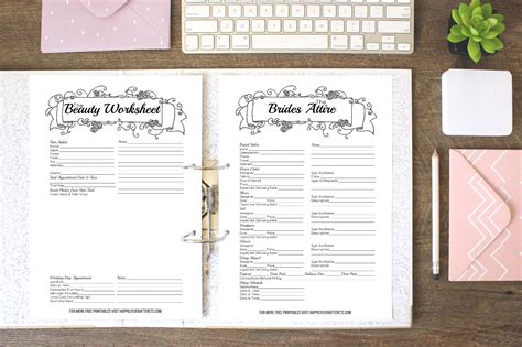 Wedding Day Binder Template Free