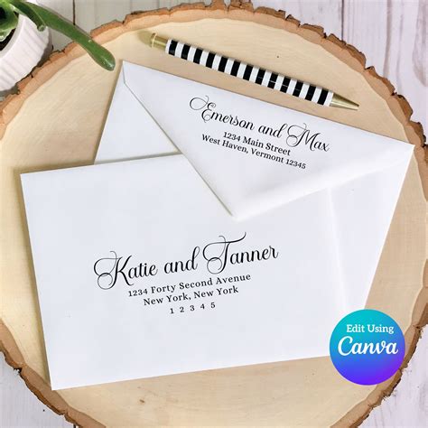 Wedding Envelope Address Template