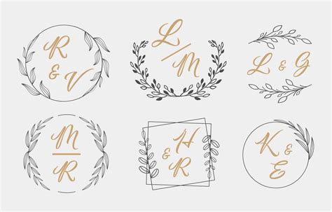 Wedding Monogram Template