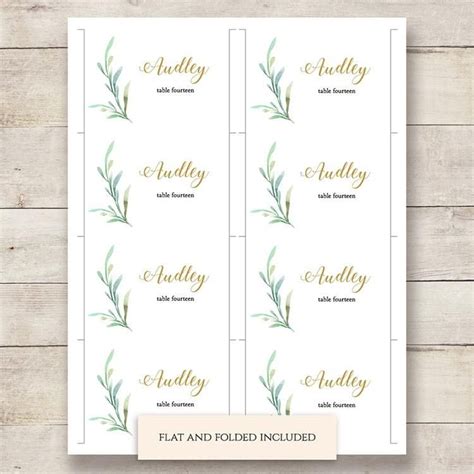 Wedding Place Cards Printable