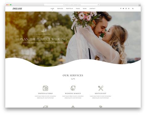 Wedding Planner Website Templates
