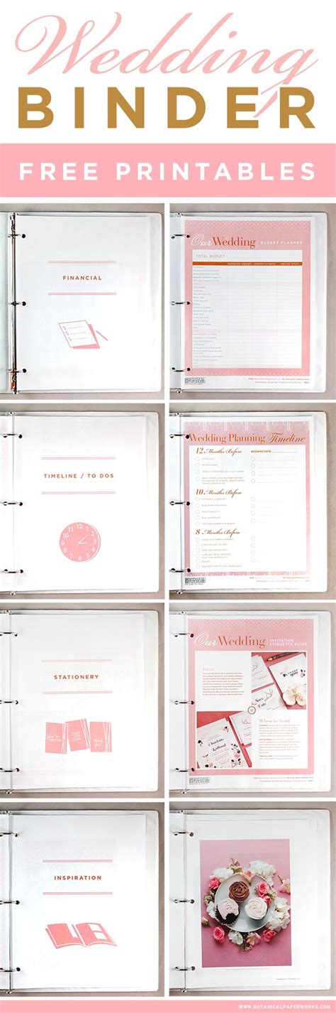 Wedding Planning Binder Printables Free