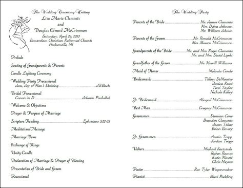 Wedding Vow Renewal Program Templates