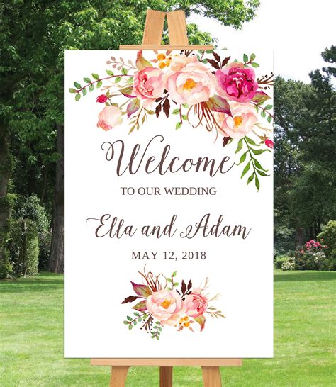 Wedding Welcome Sign Template