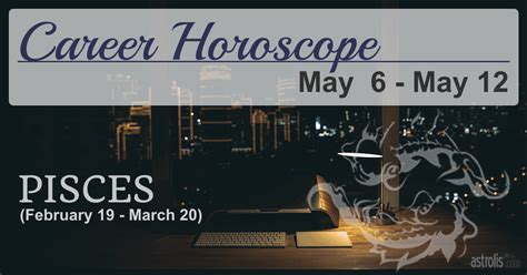 Weekly Horoscope Pisces Career