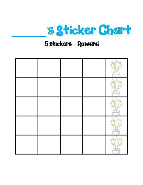 Weekly Sticker Chart Printable