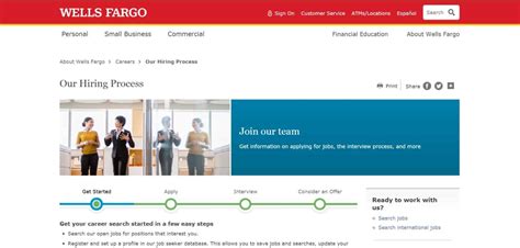 Wells Fargo Career Page