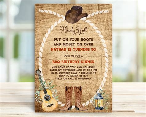 Western Invitation Template