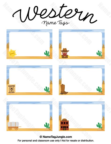 Western Name Template