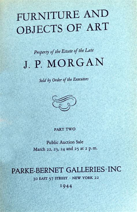 What Famous Persons Estate Recently Sold Catalogs