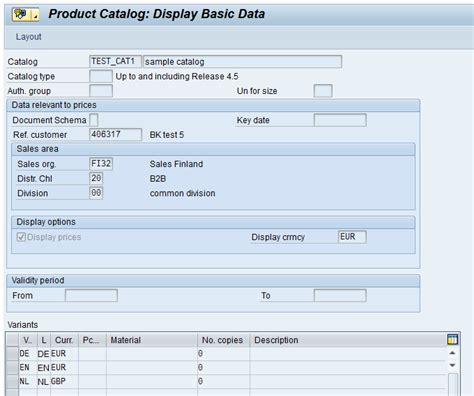What Is Product Catalog In Sap Mm