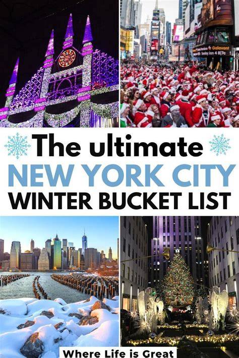 What To Do In New York City In Winter Printable