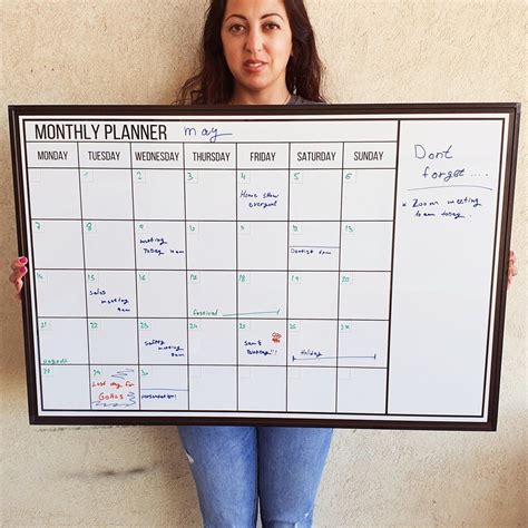 Whiteboard Calendar Template