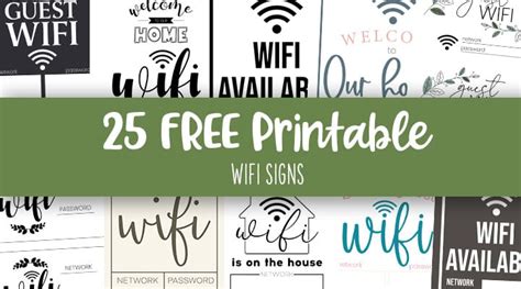 Wifi Sign Printable