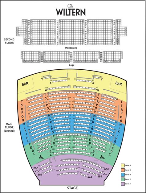 Wiltern Seating Chart With Seat Numbers