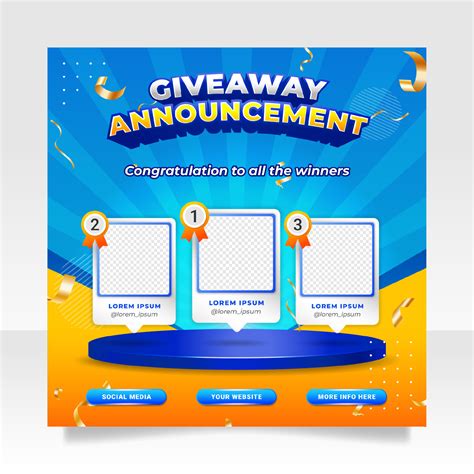 Winner Announcement Template