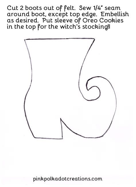 Witches Boot Template