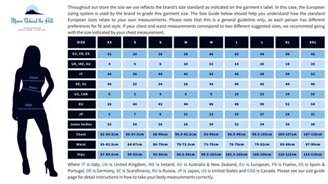 Women's Size Conversion Chart