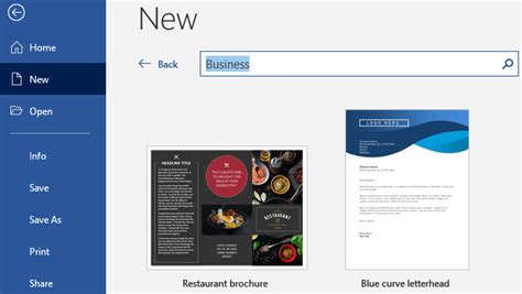 Word Create Template